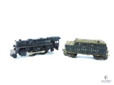 Lionel 2034 Metal Train Engine & Lionel 6646W Train Car