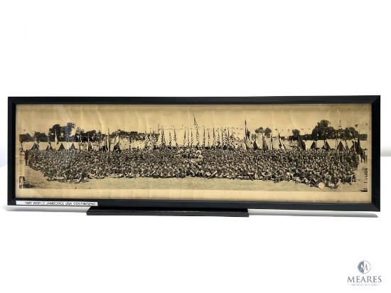 1937 World Jamboree USA Contingent Panoramic Photo