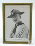 Framed Photo of Lieutenant General Sir Robert Baden-Powell, Bart., K.C.B., K.C.V.O.