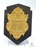Four Patrol Contest 1939 & Three Patrol Contest 1938 Winners Plaque for Hawk Patrol