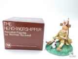 The Hero-Worshipper Porcelain Figurine by Norman Rockwell in Box