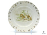 1910's Boy Scout Advertising Plate - Stalking Scout - Alphabet Border