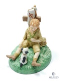 The Hero-Worshipper Porcelain Figurine by Norman Rockwell