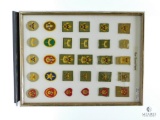 Framed Boy Scout Rank Patches - 1920's to 2020