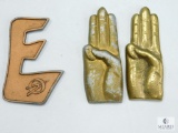 Two Scouts Honor Hand Sign Metal Insignia & One Explorer Universal Insignia