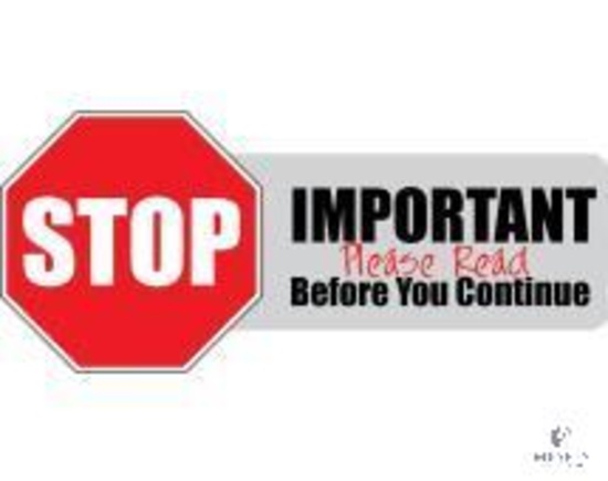 AUCTION INFORMATION - DO NOT BID ON THIS LOT