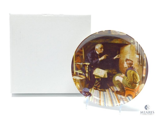 1988 Boy Scouts of America - "The Veteran" - Norman Rockwell - Ceramic Plate