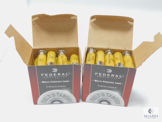 Two Boxes of Federal 20 Ga. 7-1/2 Shotgun Shells