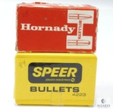 Two Partial Boxes of .38/.357 Caliber Bullets for Reloading