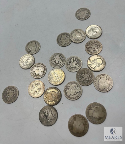 Coin Collector Starter Lot - Barber and Silver Washington Quarters