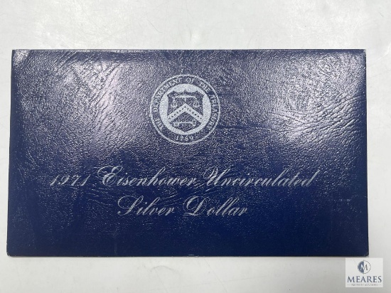 US Mint 1971 Eisenhower UNC SIlver Dollar - Original Mint Packaging