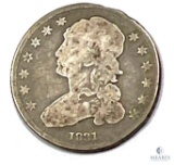 1831 Capped Bust Quarter - Rim Damage