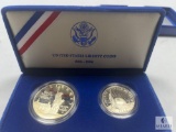 US Mint 1986 Liberty Two-Coin Proof Set in Original Mint Packaging