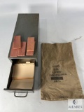 Metal Storage Box and 1974 US Mint Philadelphia Cent Bag
