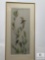 Framed Asian Reverse Glass Painting