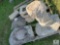 Assorted Outdoor Cement Decor Components
