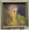 Framed Veiled Woman Painting