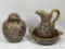 Asian-Inspired Pitcher and Bowl with Lidded Urn