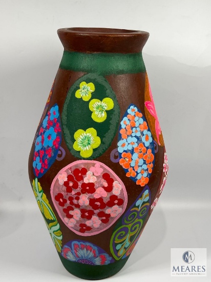 Handpainted 22-inch Vase - Painted by Ludmila Petrova, Chernobyl Doctor