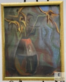 Framed Flowers with Vase