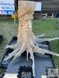 Wise Man Carved Tree Stump