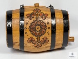 Russian Liquor Cask/Wine Barrel/Beer Keg - Wood with Metal Bindings