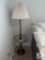 Lamp Table with Etched Glass Shelf