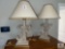 Set of Two Decorative Lamps with Shades