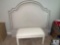Upholstered Headboard and Upholstered Bench