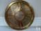 Hammered Brass Circular Decorative Wall Plate