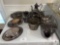 Large Lot of Silverplate Servingware and Decorative Metal