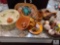 Decorative Travel Pottery and Monkey Wood Lot