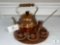 Turkish Copper Tea Set from Tunisia