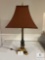 19th Century Patinated Bronze and Gilt Lamp