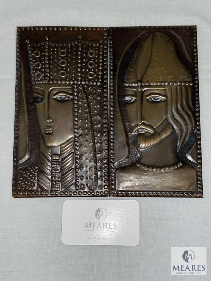 Metal King and Queen Wall Hangings