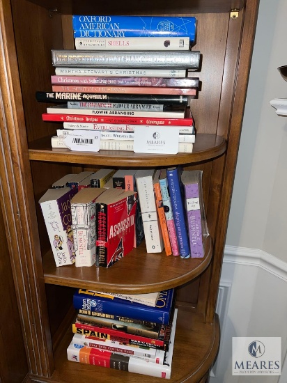 Shelf Lot of Coffee Table, Fiction, and Nonfiction Books
