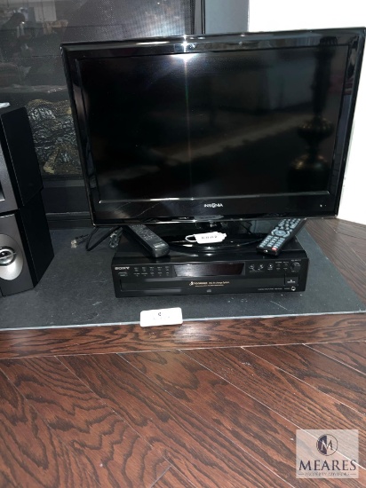 Insignia 24" Flat Panel LCD TV and Sony ZDP-CE375 5 Disc CD Changer