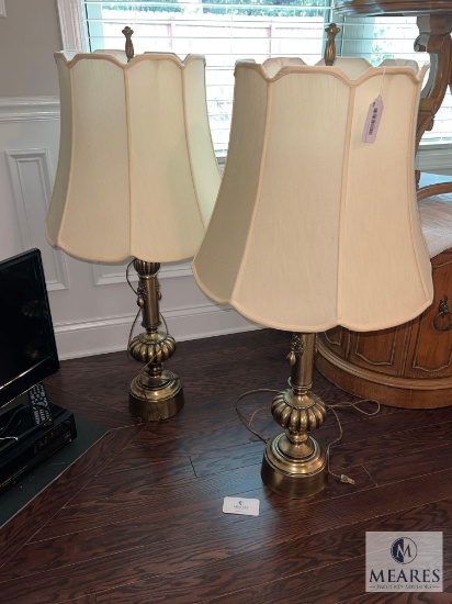 Two Brass Lamps