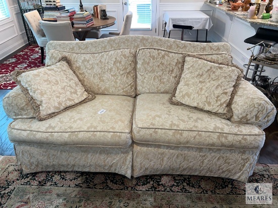 Thomasville Cream and Gold Sofa