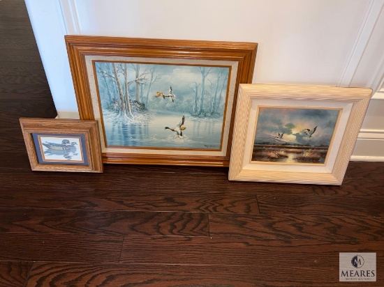 Three Original Duck Paintings