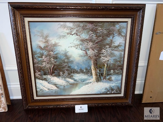 Original Snow Scene Painting