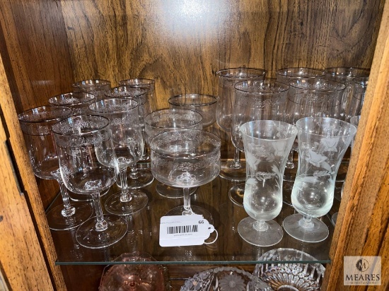 Lot Large of Clear, Glass, & Possible Cut Glass
