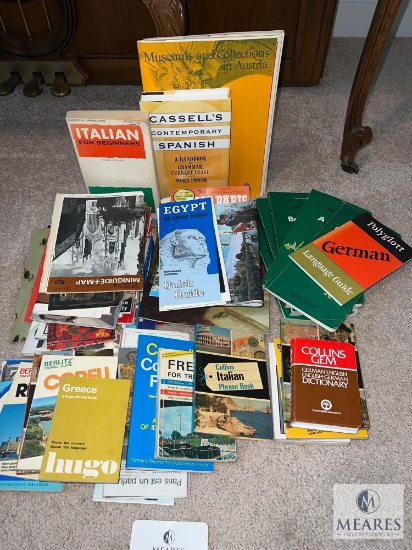 Assorted Lot of Maps, Travel Books, and Guides
