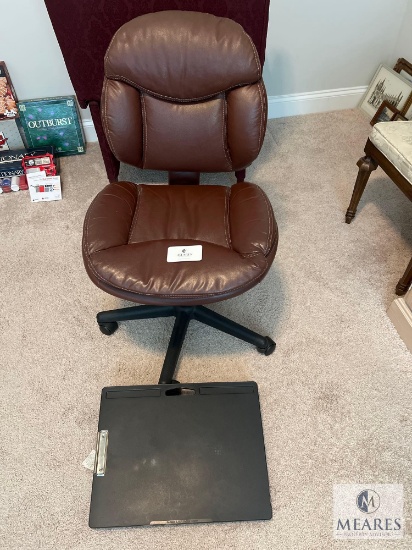 Rolling Office Chair with Desk Pad