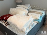 Mixed Lot of Blankets, Comforters, and Pillows