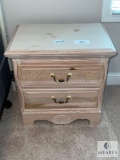 Bassett Two Drawer End Table