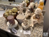 Mixed Lot of Decorative Cherubs, Candles