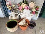 Decorative Outdoor Planters, Floral Arrangements