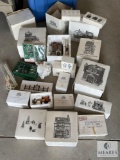 Heritage Village Collection by Department 56 - Large Lot of Decorative Houses and Dickens Village