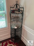 Metal Corner Bar with Contents